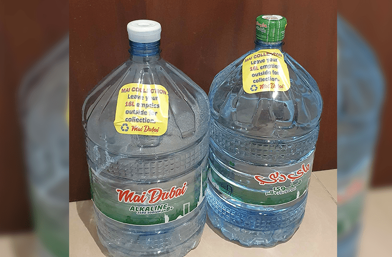 Mai Dubai records 40 per cent collection of 16litre water bottles in