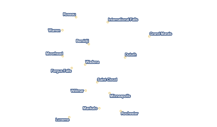 Wetter Minnesota. Wettervorhersage und Wetteraussichten für Minnesota