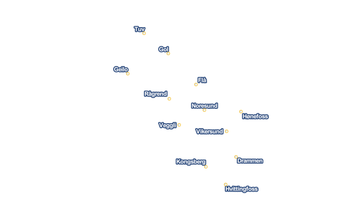 Wetter Buskerud Fylke. Wettervorhersage und Wetteraussichten für Buskerud Fylke