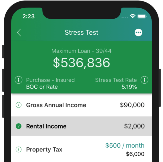 Stress Test Calculator Canadian Mortgage App