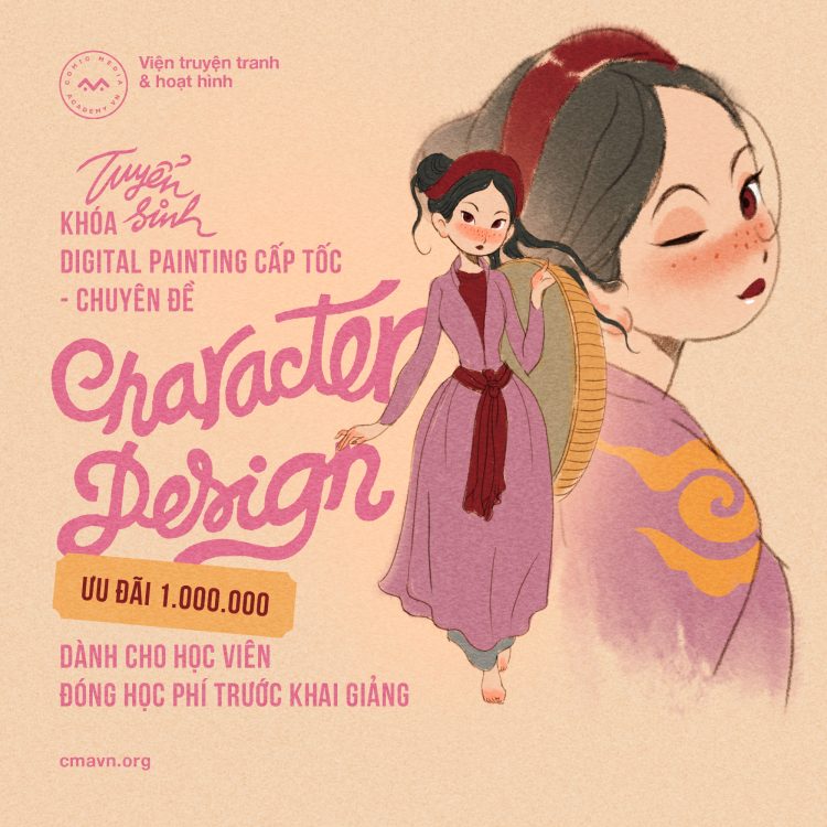 Khóa Học Digital Painting Online Character Design Comic Media Academy
