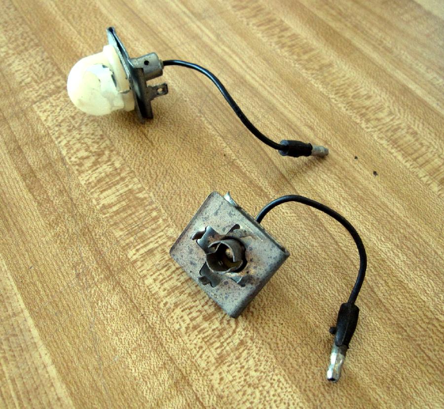 Glove box light fixture 67 & 68