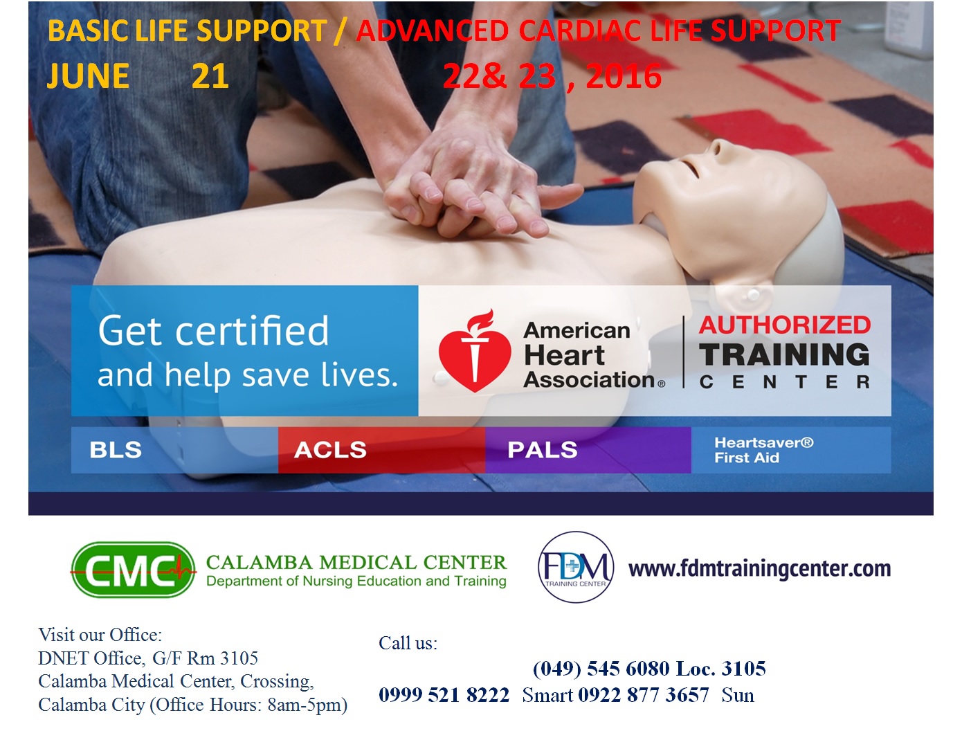 Calamba Medical Center BLS / ACLS / IVT Training