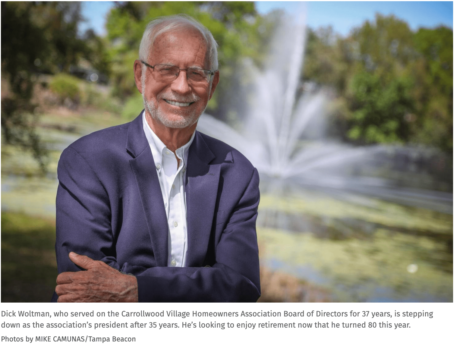 Longtime Carrollwood Village HOA president reflects on legacy to
