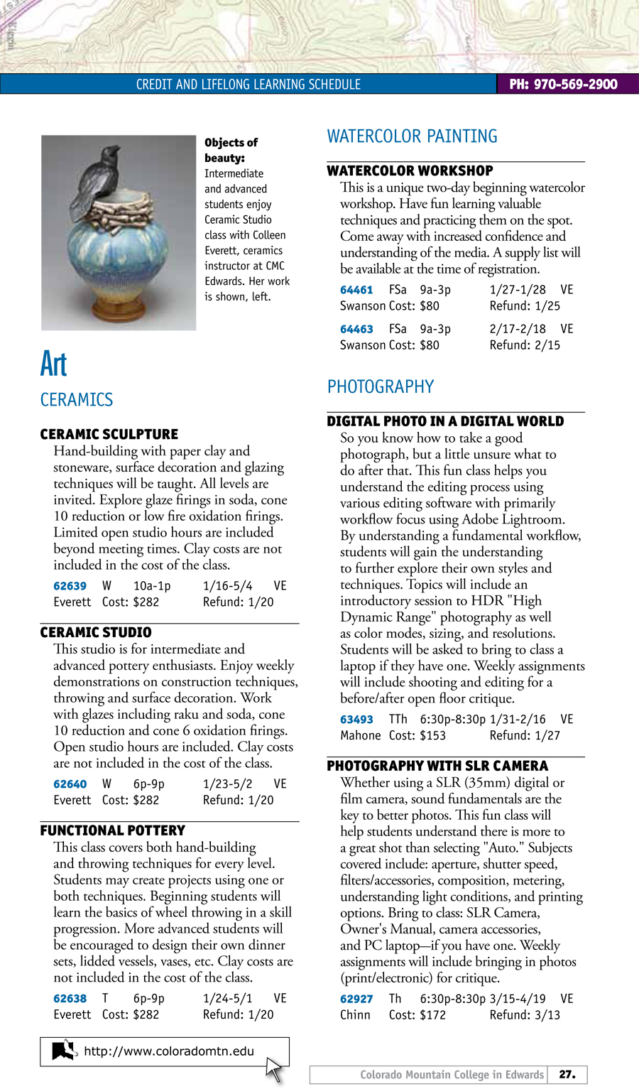 Ceramics Classes too! Edwards Campus