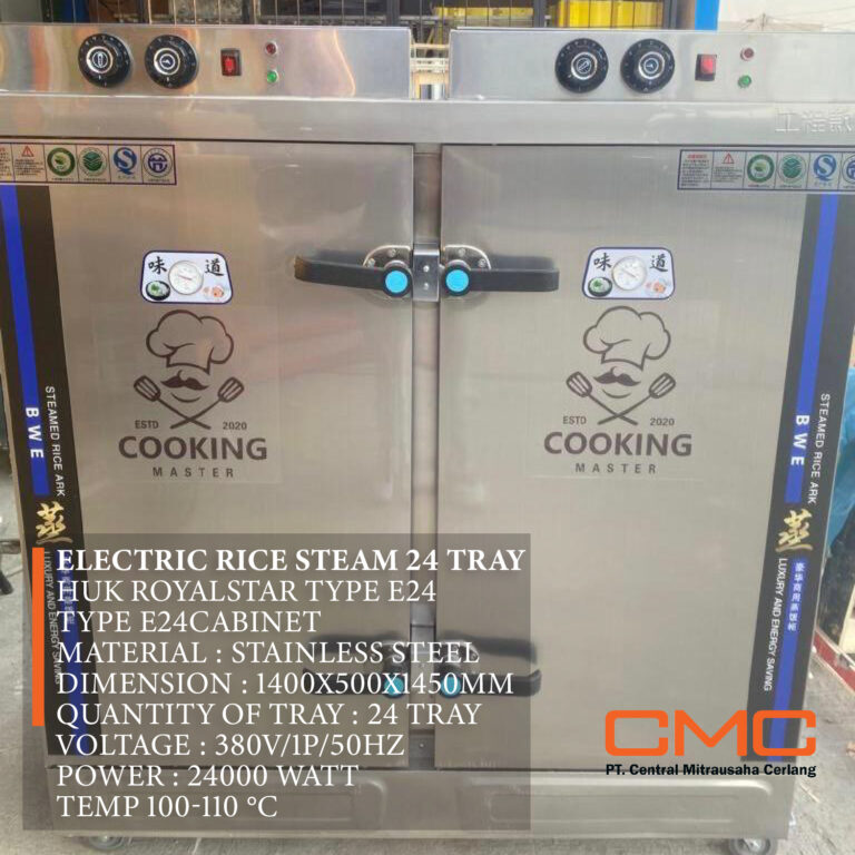 Electric Rice Steamer 24 Tray Huk Royalstar Type E24 CMC Solution