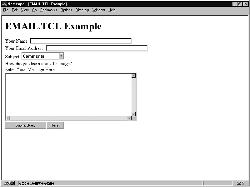 Chapter 6 Examples of Simple CGI Scripts