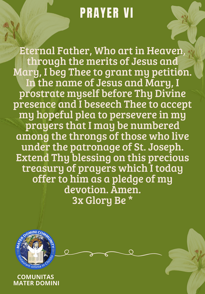 The Holy Cloak of Saint Joseph Novena CMD ORG