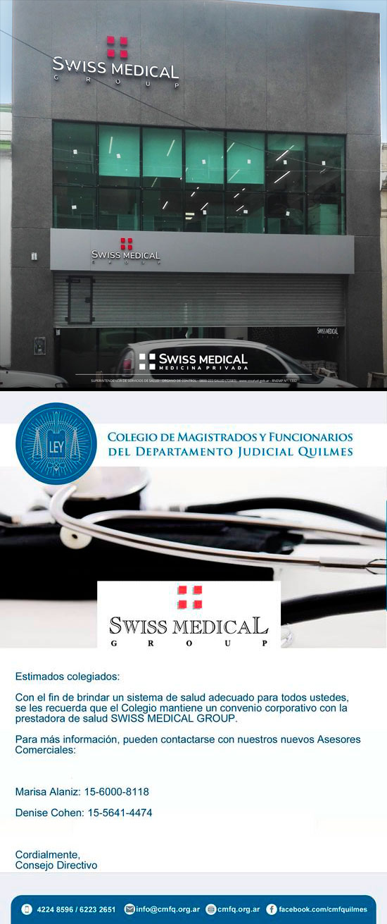 Inauguración de sucursal//Swiss Colegio de Magistrados y Funcionarios