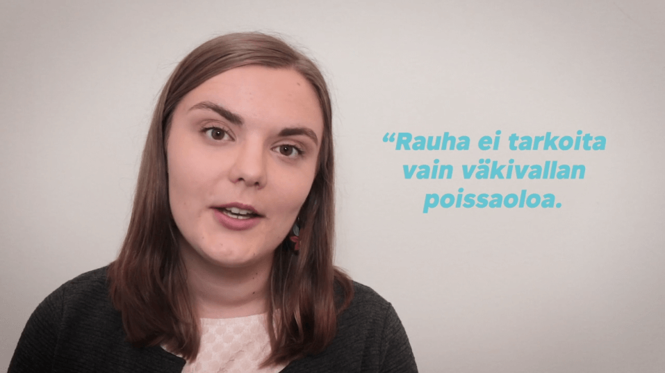 Rauhansanasto Mitä on positiivinen rauha? CMI