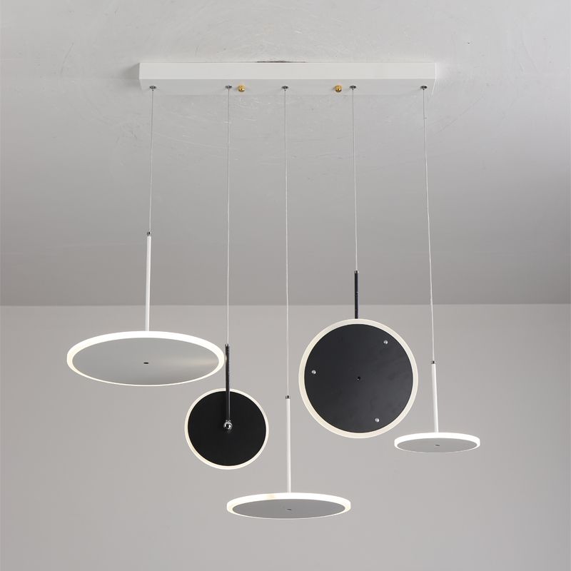 Nordisk design Järnrund akryl LED hänglampa husdekorCHINA