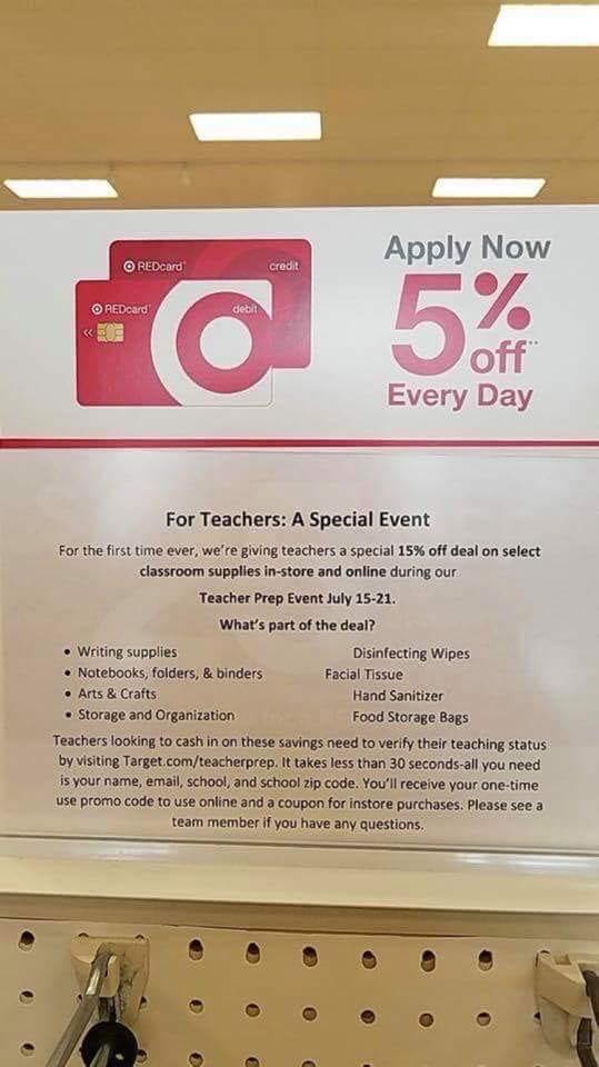 Teacher Prep Event at Target CMOAH