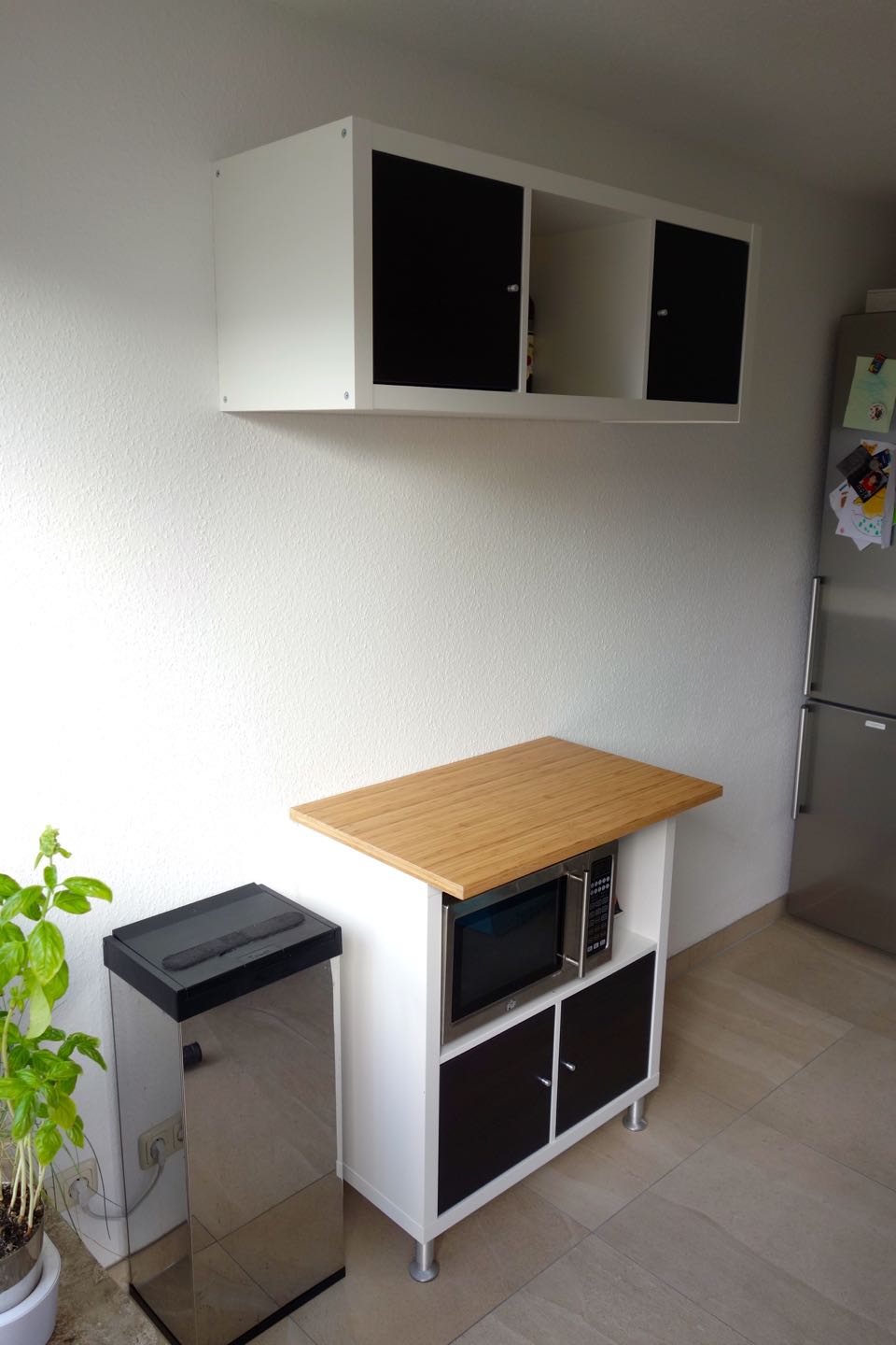 Küchenzeile mit IKEA Kallax