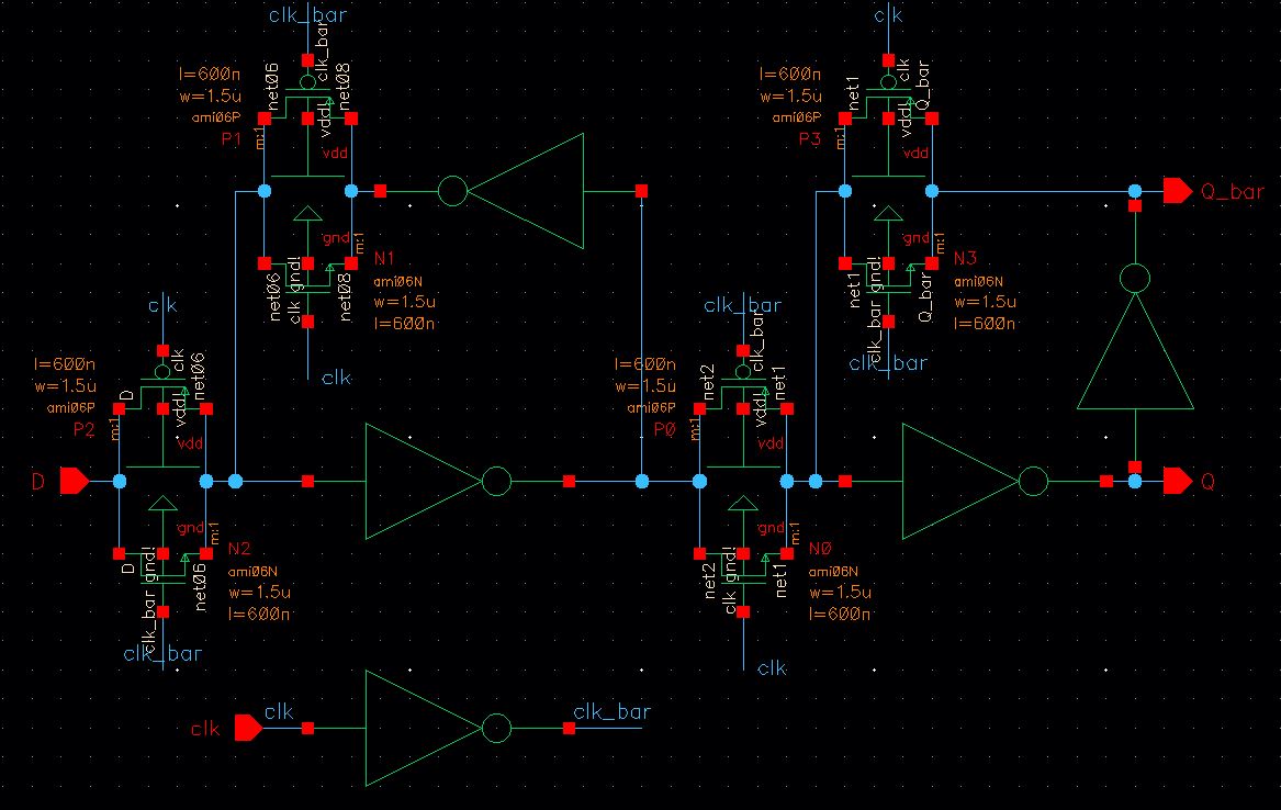 D Flip Flop Schematic Diagram - Circuit Diagram