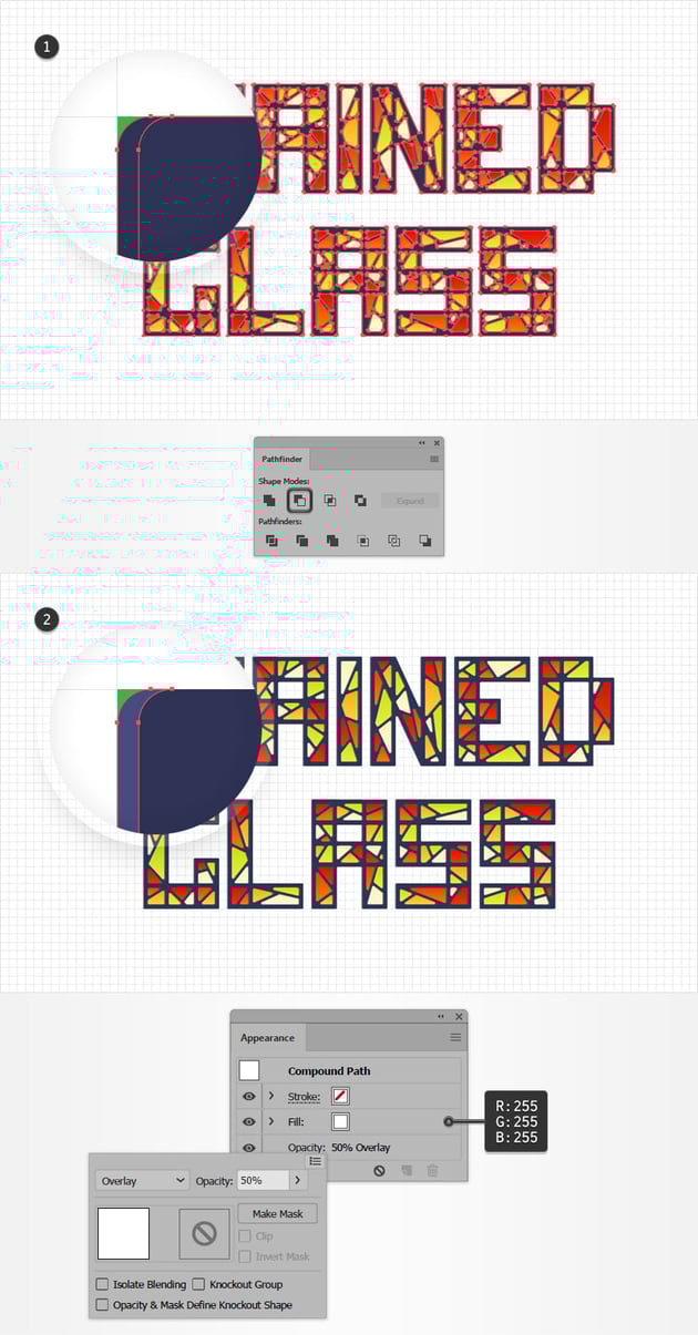 How to Create a Stained Glass Text Effect in Illustrator