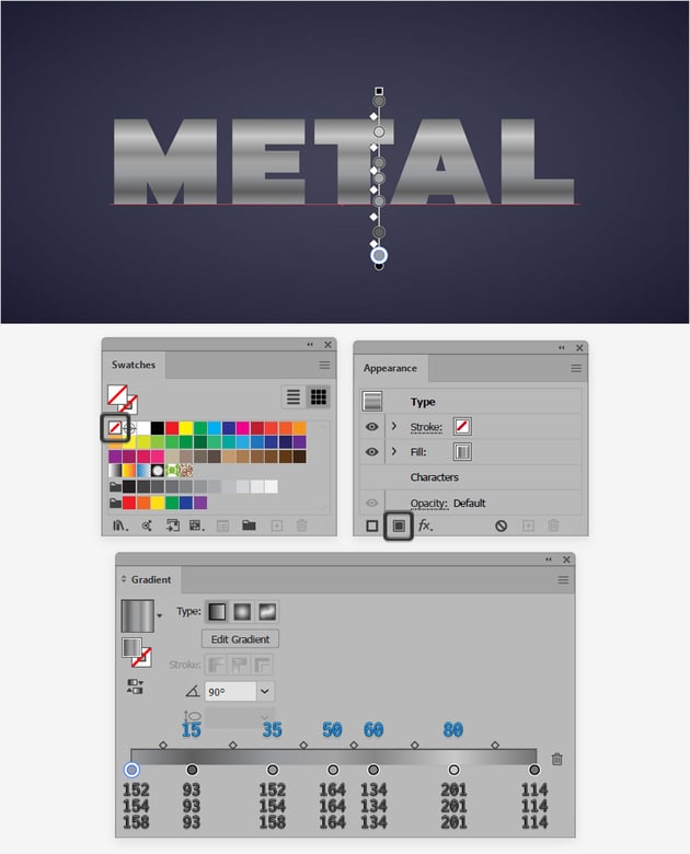 How to Make a Metallic Effect in Illustrator Envato Tuts+