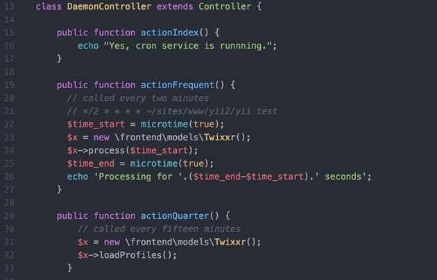How to Program With Yii2 Running Cron Services