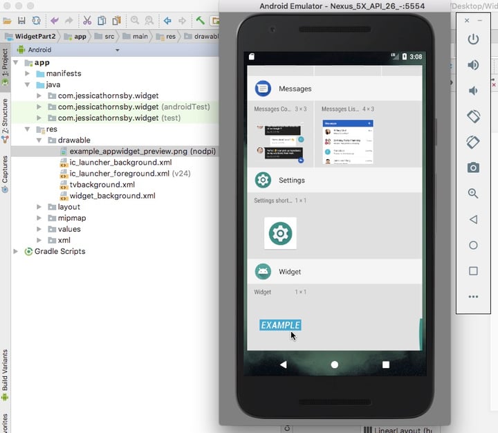 Code Widget untuk Aplikasi Android Kamu Memperbarui Widget