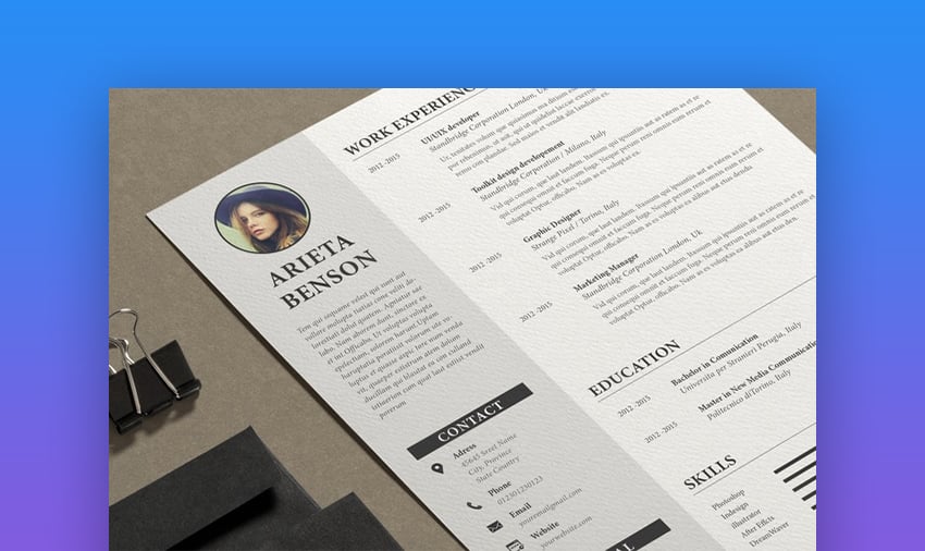 Buy indesign resume InDesign Resume Templates Graphics, Designs