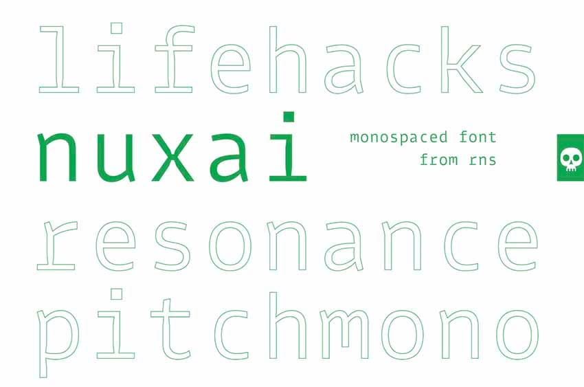 34 Cool Bold Monospace Fonts (Evenly Spaced Fonts)