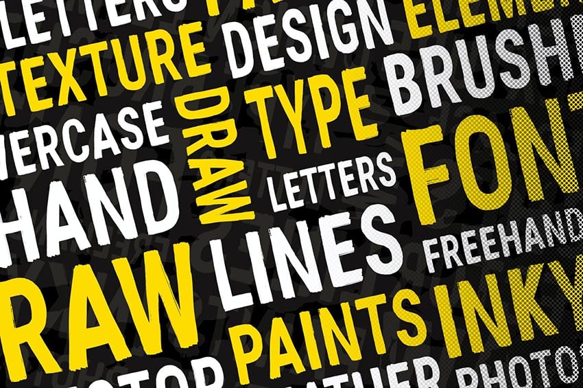 45 Best Textured Fonts (Brush, Distressed, Grunge, Metal and More!)