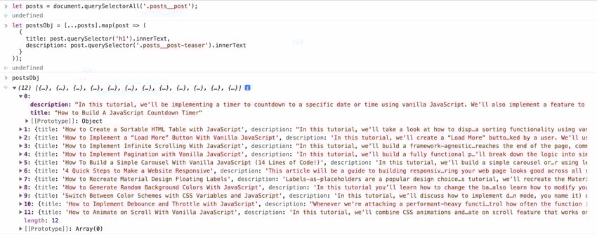 How To Scrape Data From a page Using Vanilla JavaScript Envato Tuts+