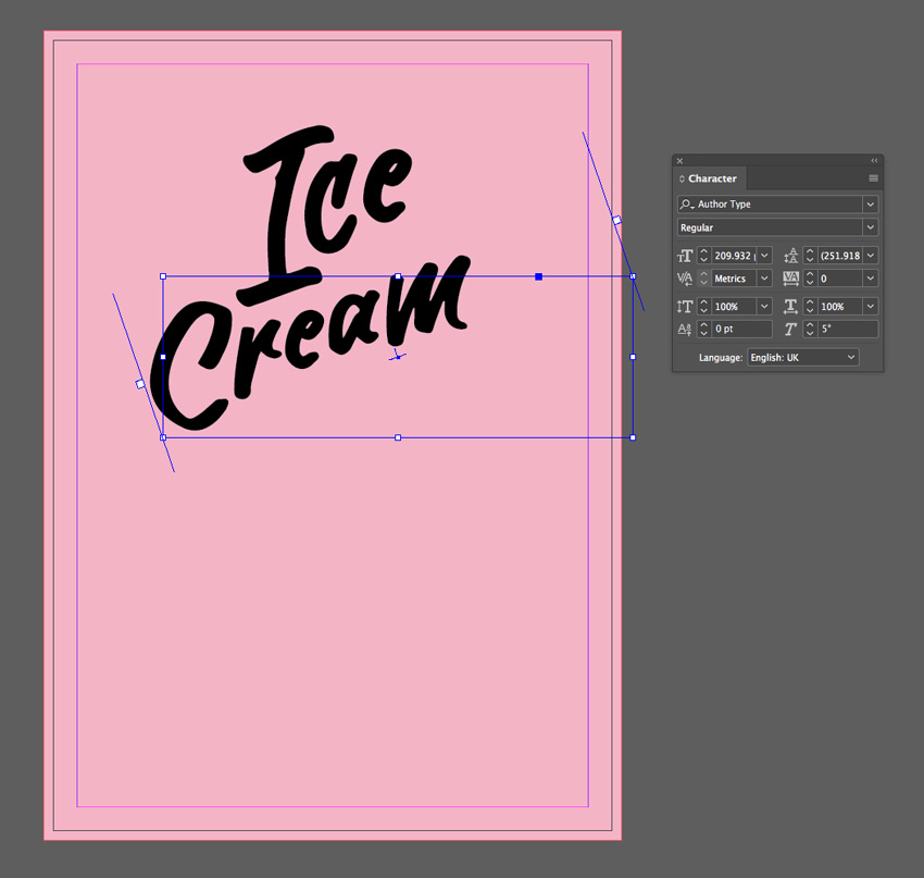 How to Create an IceCream Script Poster in Adobe InDesign