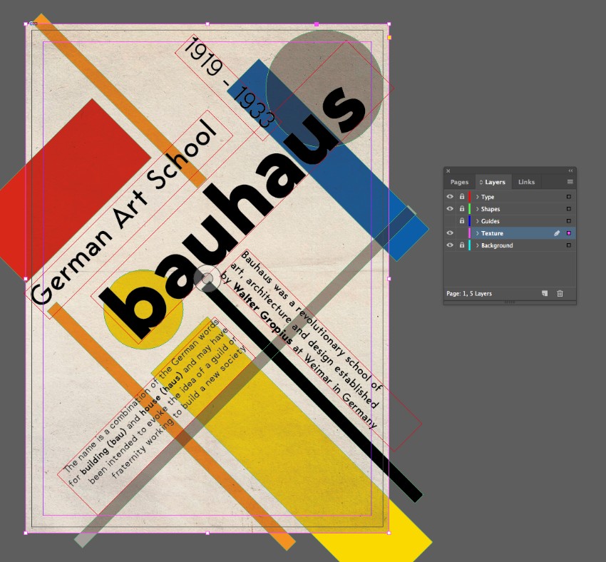 How to Create a Bauhaus Poster in Adobe InDesign