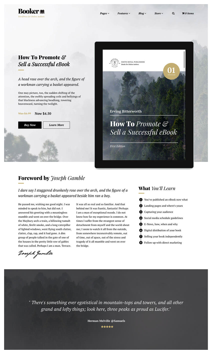 15+ WordPress eBook Themes Made to Boost Author Sales Online