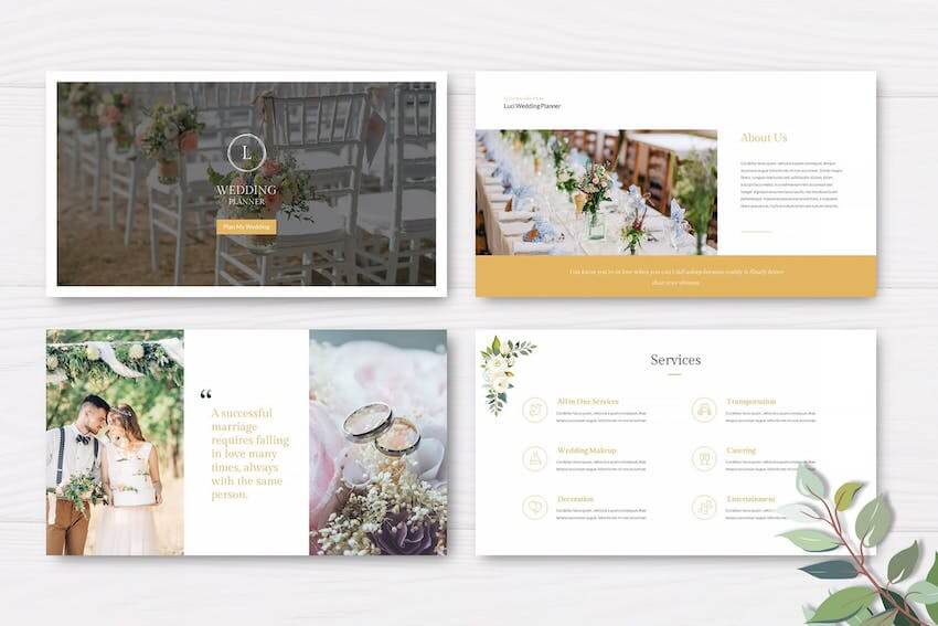25 Top Wedding PowerPoint Slideshow Ideas (With Creative PPT Slide Templates)