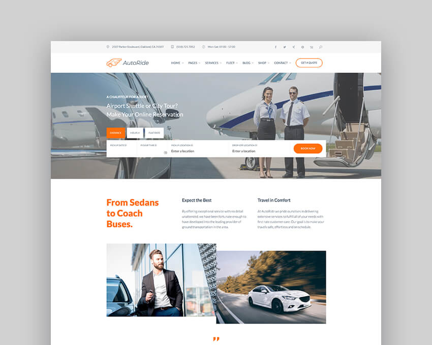 25 Best Taxi WordPress Themes 2020