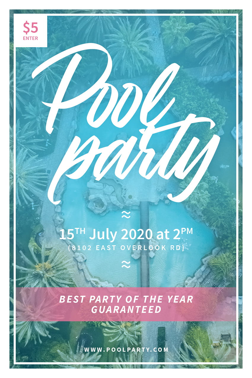 How to Make a Pool Party Flyer Template in