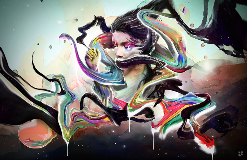 How to Create an Abstract, Psychedelic Portrait Photo Manipulation in