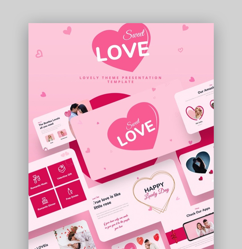 25 Best Free Love and Hearts PowerPoint Templates Download 2021