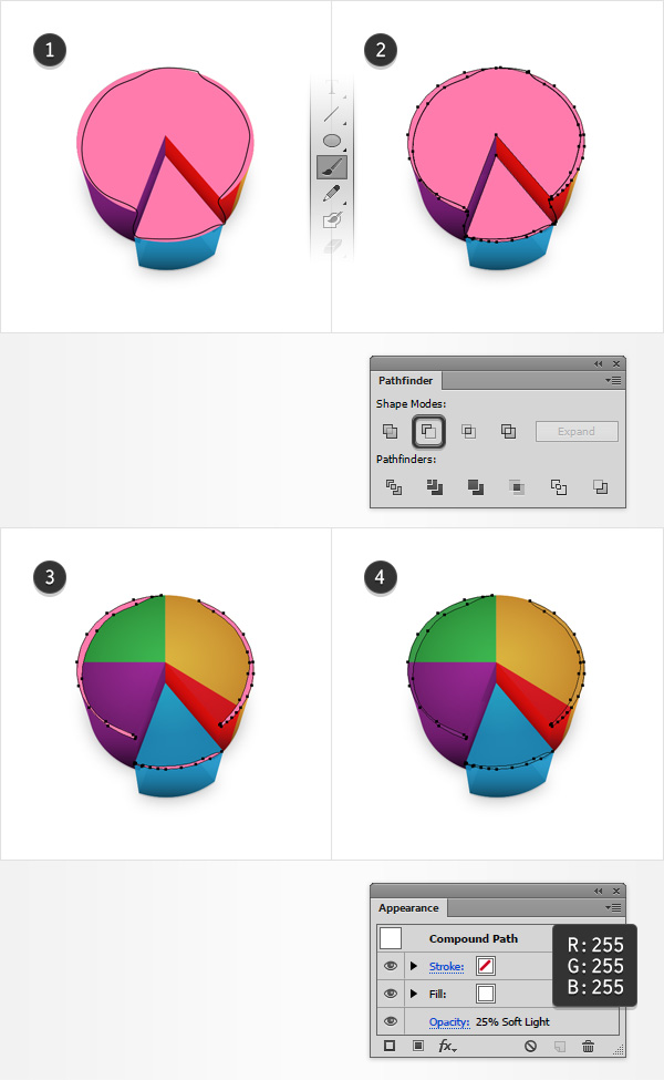 How to Create a 3D Pie Chart Design in Adobe Illustrator