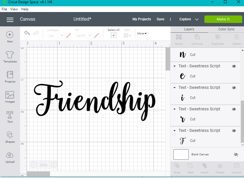 How to Connect Letters in Cricut