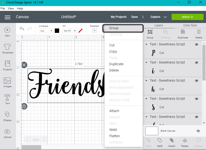 How to Connect Letters in Cricut