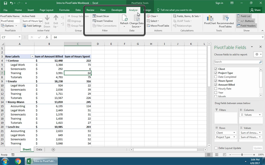 How to Add Slicers to Pivot Tables in Excel in 60 Seconds