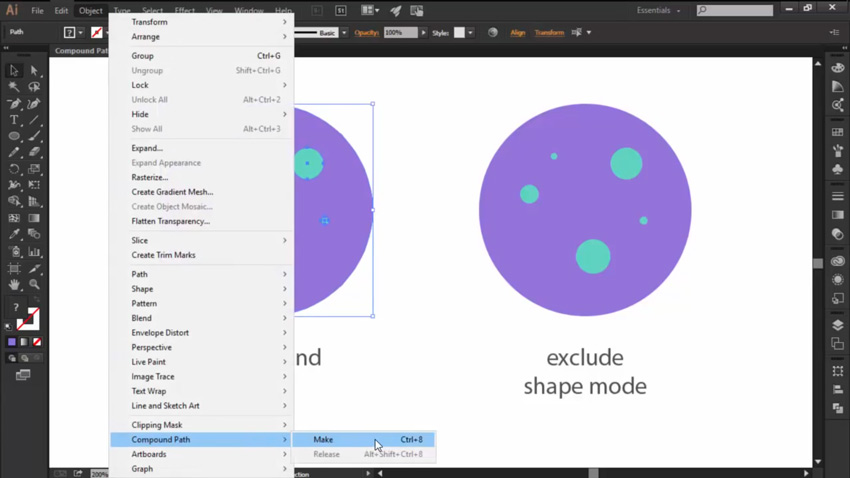Illustrator in 60 Seconds What Are Compound Paths?