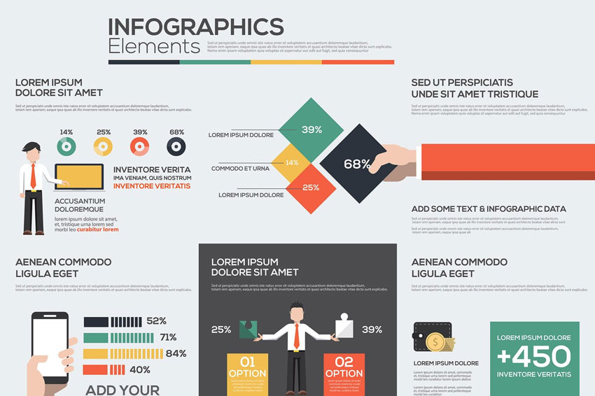 Template Infografis Coreldraw pulp