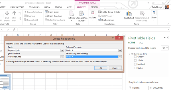 Advanced PivotTables Combining Data from Multiple Sheets