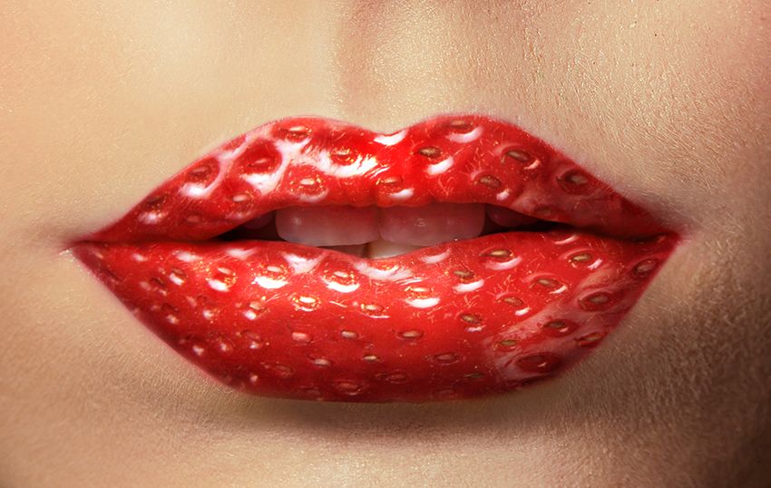 Labios Fe Fresa estilos de labios