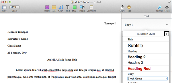 How To Create an MLA Template in Word and Pages