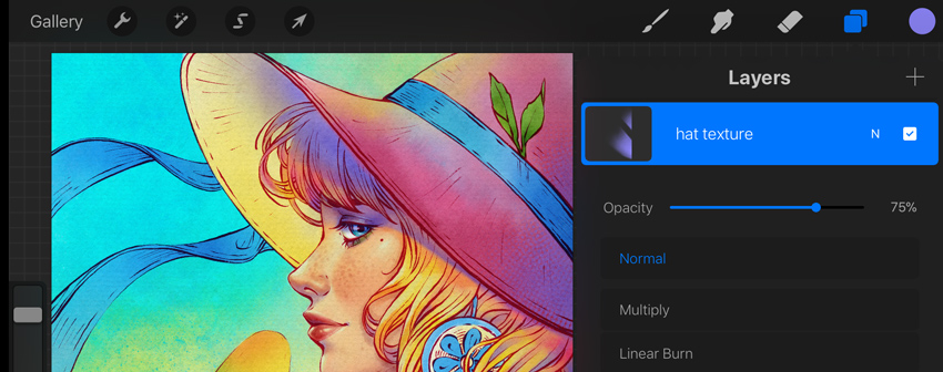 How to Create a Summer Portrait With Ice Cream in Procreate