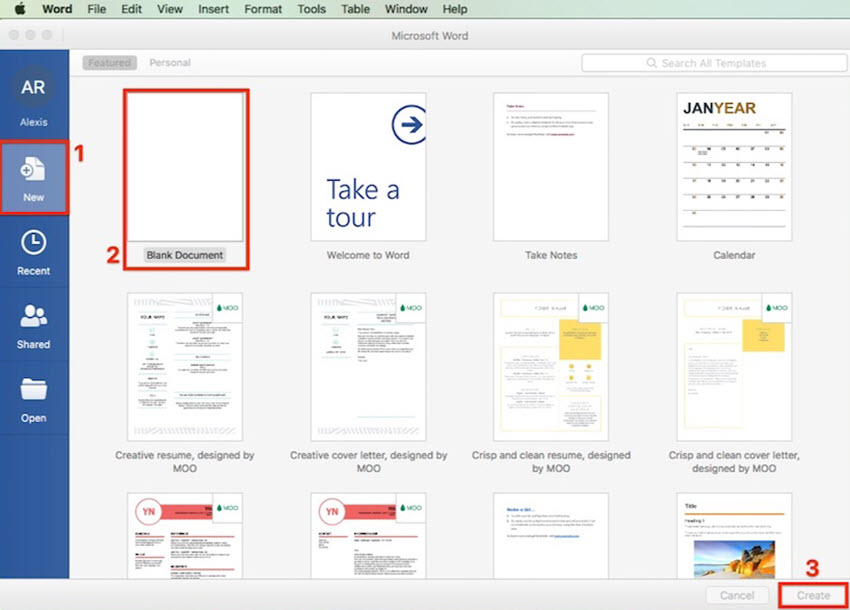 How to Create, Open, and Save New Microsoft Word Document Files