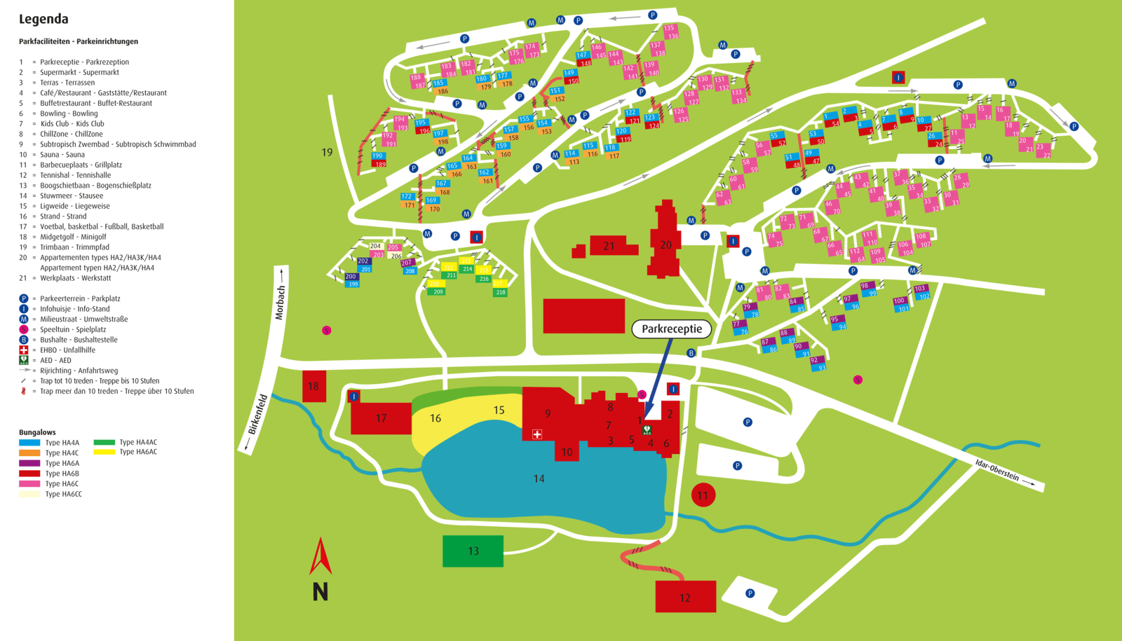 Vakantieparken Duitsland Op Kaart Plattegrond Vakantiepark Hambachtal Succes Holidayparcs