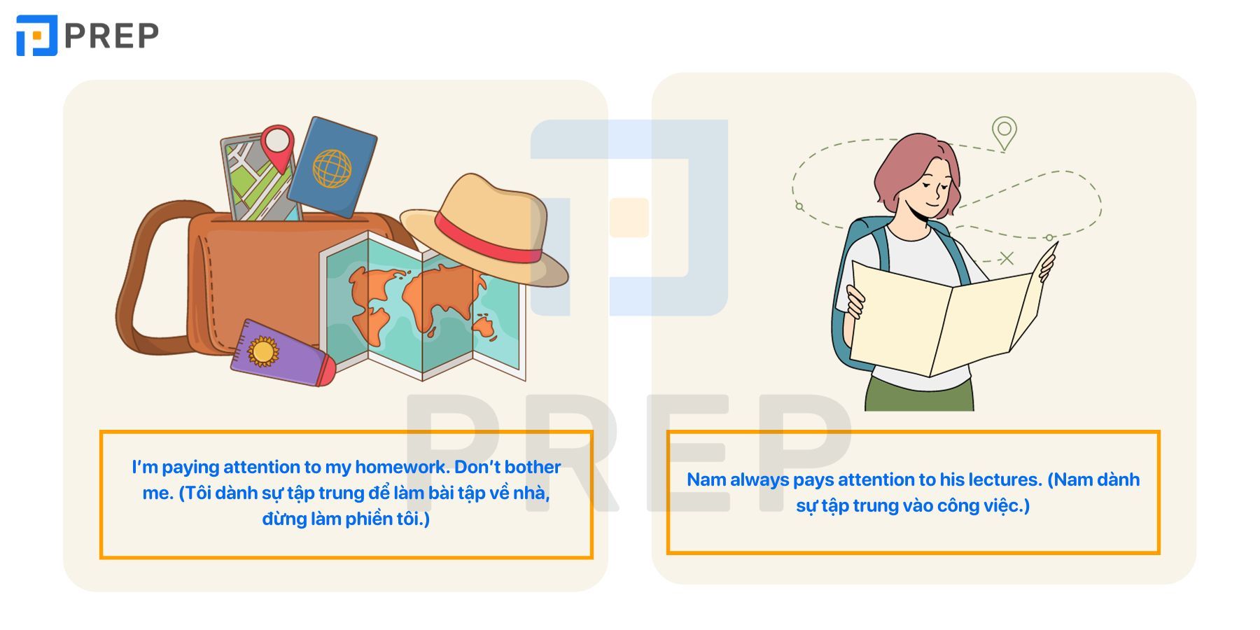 Pay attention to Cấu trúc, cách dùng, bài tập có đáp án