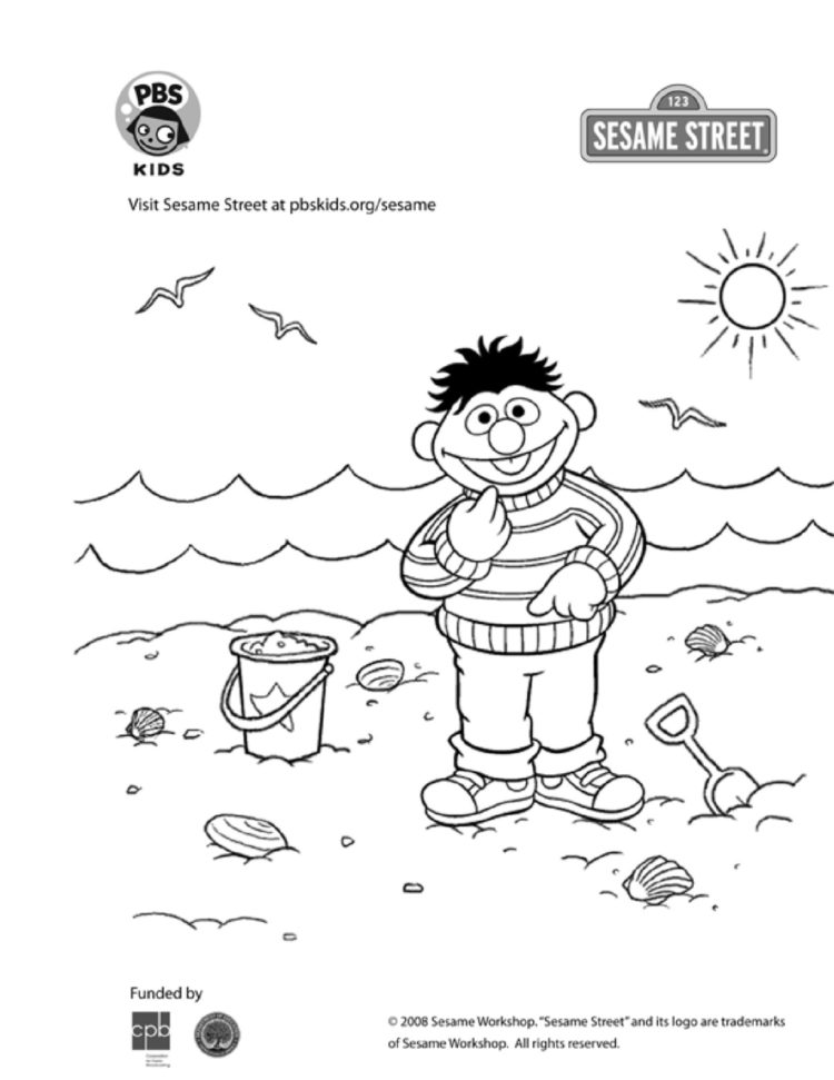 Pbs Kids Seame Street Coloring Pages
