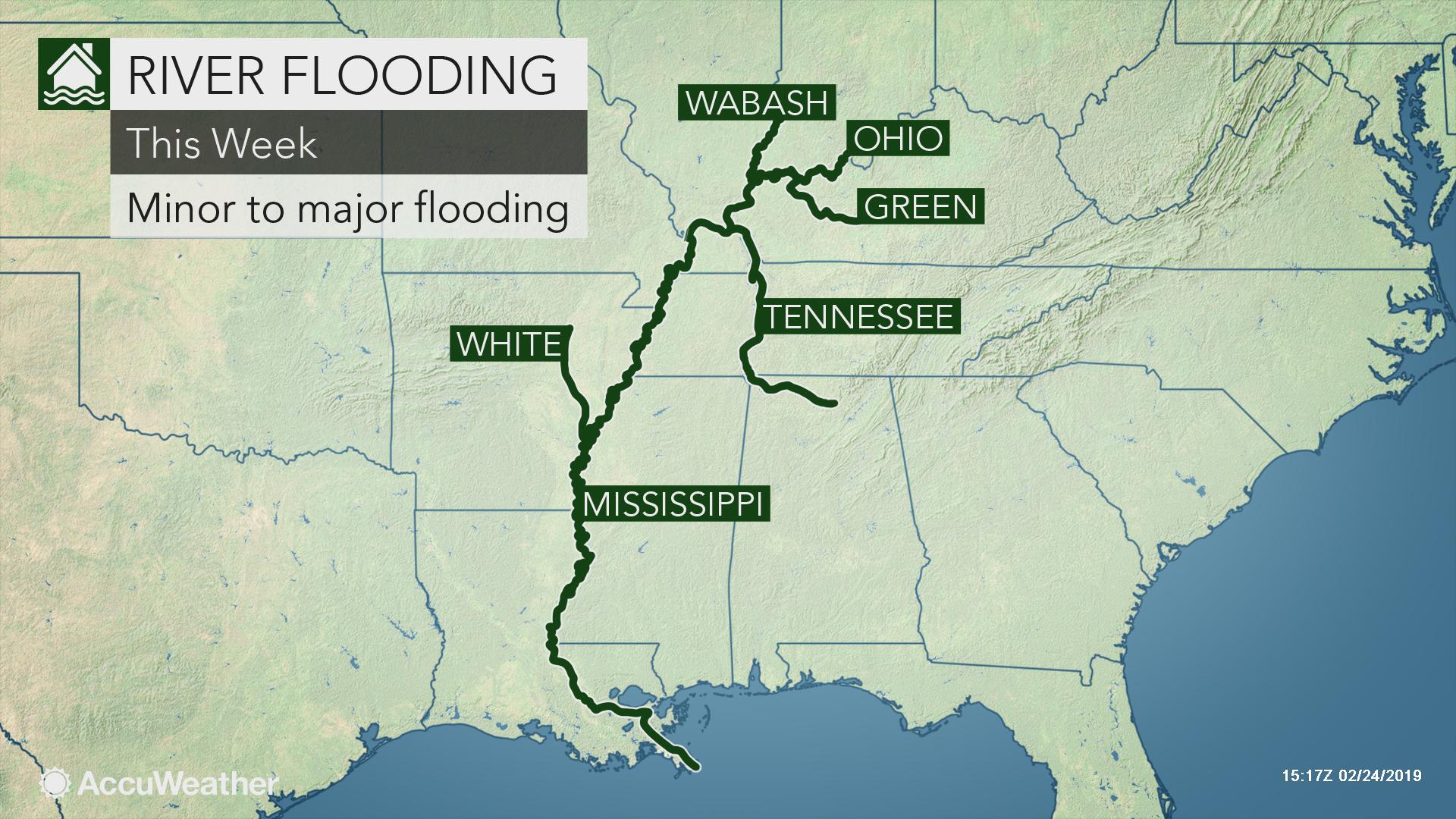 Mississippi And Ohio River Map California southern Map