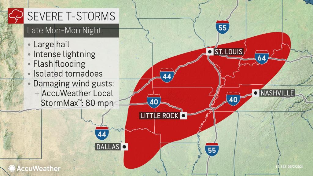 Storm will trigger more flooding rain, severe weather across the South